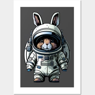 BUNNY ASTRONAUT Posters and Art